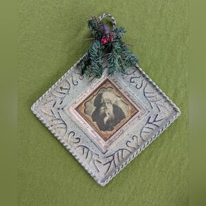 Vintage Christmas Santa Wall Sign